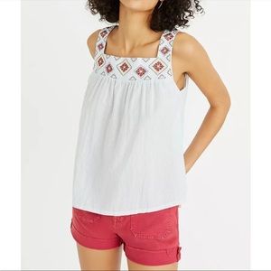 Madewell Embroidered Island Tank Top M